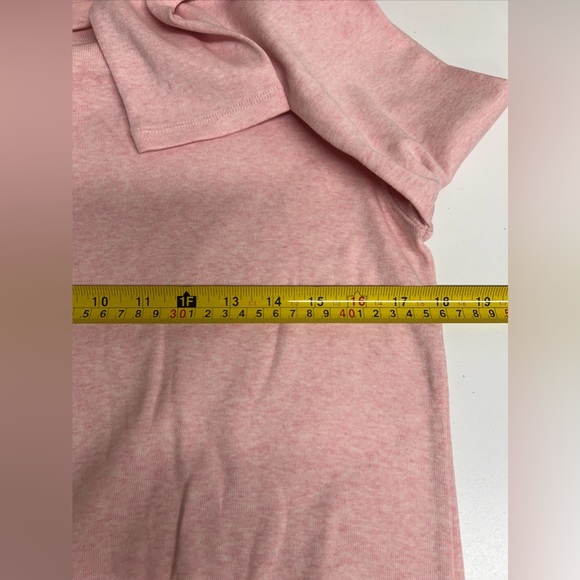 Vintage Pendleton Sweater Womens S Medium Pink Heather Soft Turtleneck Long Neck - Picture 2 of 7